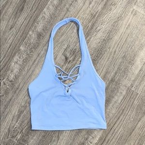 Express halter crop top